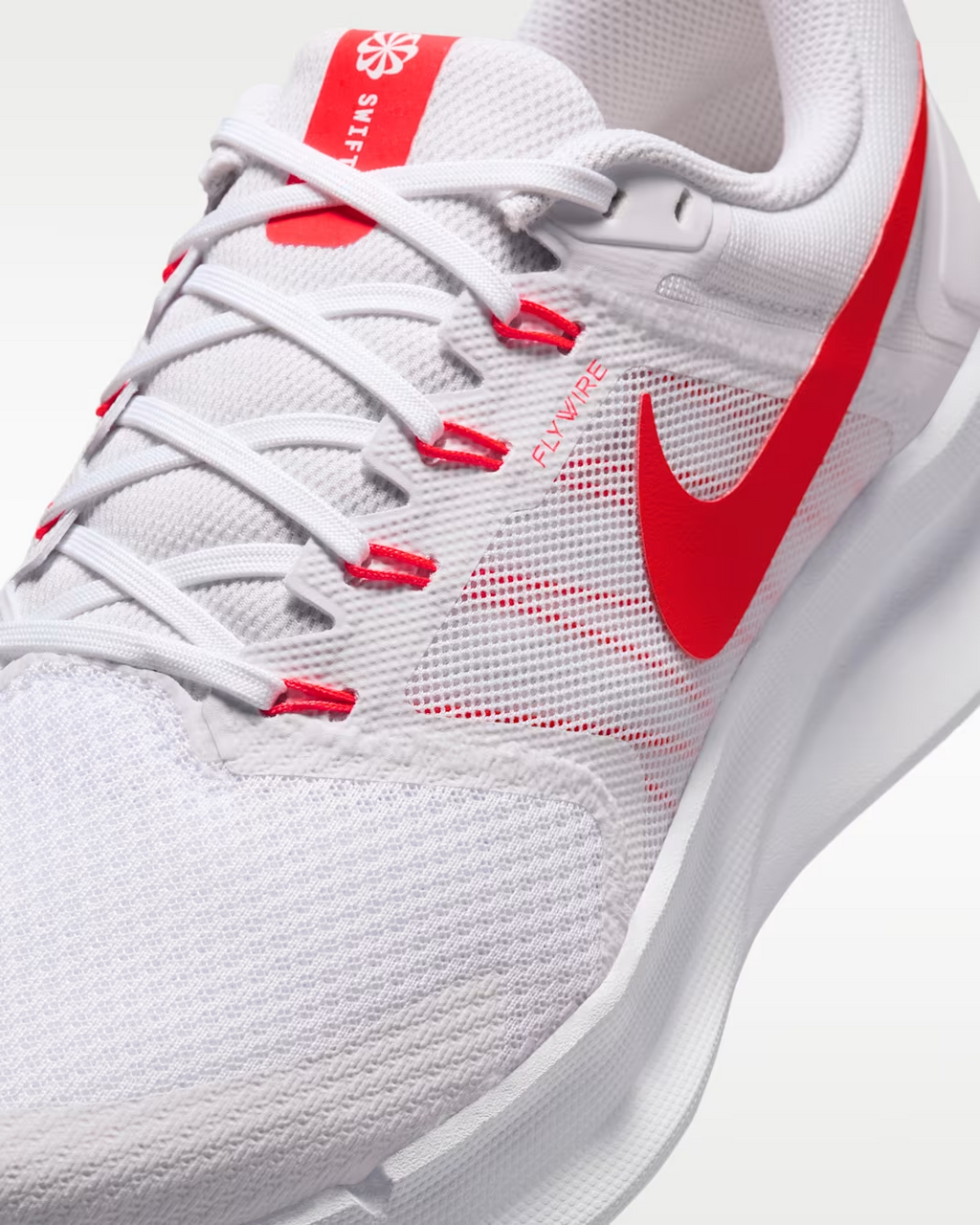 NIKE RUN SWIFT 3 DR2695 109 WHITE/BLACK/CRIMSON RUNNING SHOES SNEAKERS NIB MEN