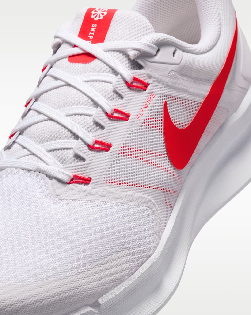 NIKE RUN SWIFT 3 DR2695 109 WHITE/BLACK/CRIMSON RUNNING SHOES SNEAKERS NIB MEN