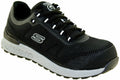 NIB MEN'S SKECHERS 77180/BLK BULKIN BLACK WORK SAFETY TOE MEMORY FOAM SHOES