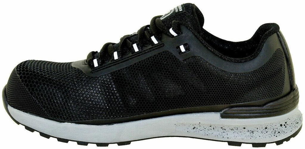 NIB MEN'S SKECHERS 77180/BLK BULKIN BLACK WORK SAFETY TOE MEMORY FOAM SHOES