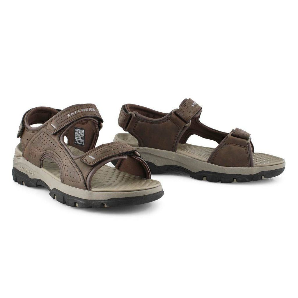 NIB MEN SKECHERS RELAXED FIT 204105/CHO TRESMAN  GARO CHOCOLATE LUXE FOAM SANDAL