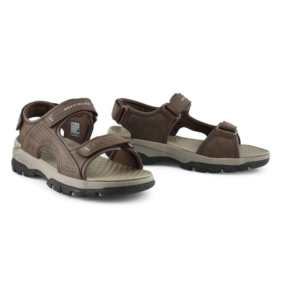 NIB MEN SKECHERS RELAXED FIT 204105/CHO TRESMAN  GARO CHOCOLATE LUXE FOAM SANDAL