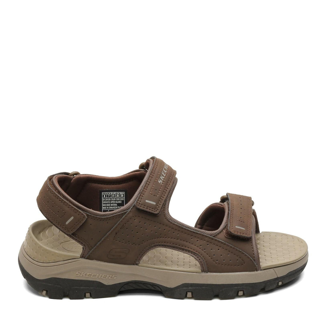NIB MEN SKECHERS RELAXED FIT 204105/CHO TRESMAN  GARO CHOCOLATE LUXE FOAM SANDAL