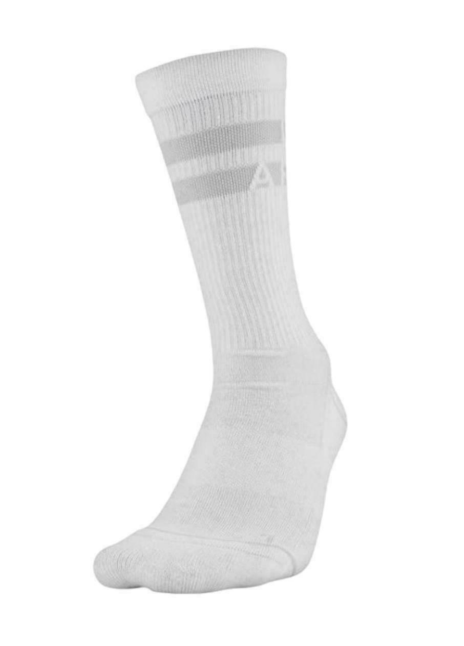 NWT 3 PACK WOMEN UNDER ARMOUR 1329335 001 PHENOM 5.0 CUSHION CREW BK/GY/WT SOCKS