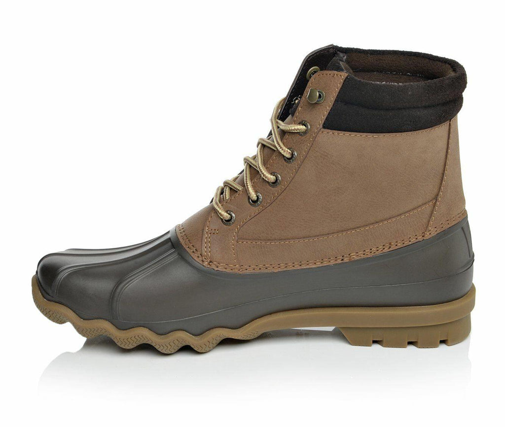 NIB MEN'S SPERRY STS14140 BREWSTER WATERPROOF DUCK DARK TAN BOOT $130