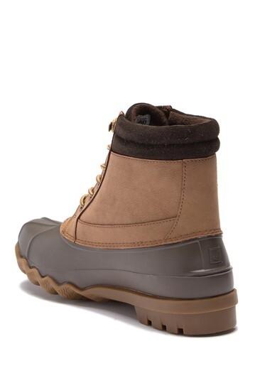 NIB MEN'S SPERRY STS14140 BREWSTER WATERPROOF DUCK DARK TAN BOOT $130