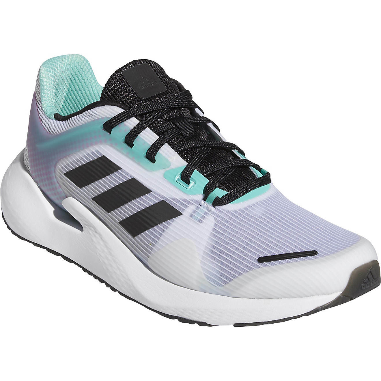 NIB MEN'S ADIDAS FY0020 ALPHA TORSION M WHITE/BLACK/TEAL/PURPLE SHOES SNEAKERS
