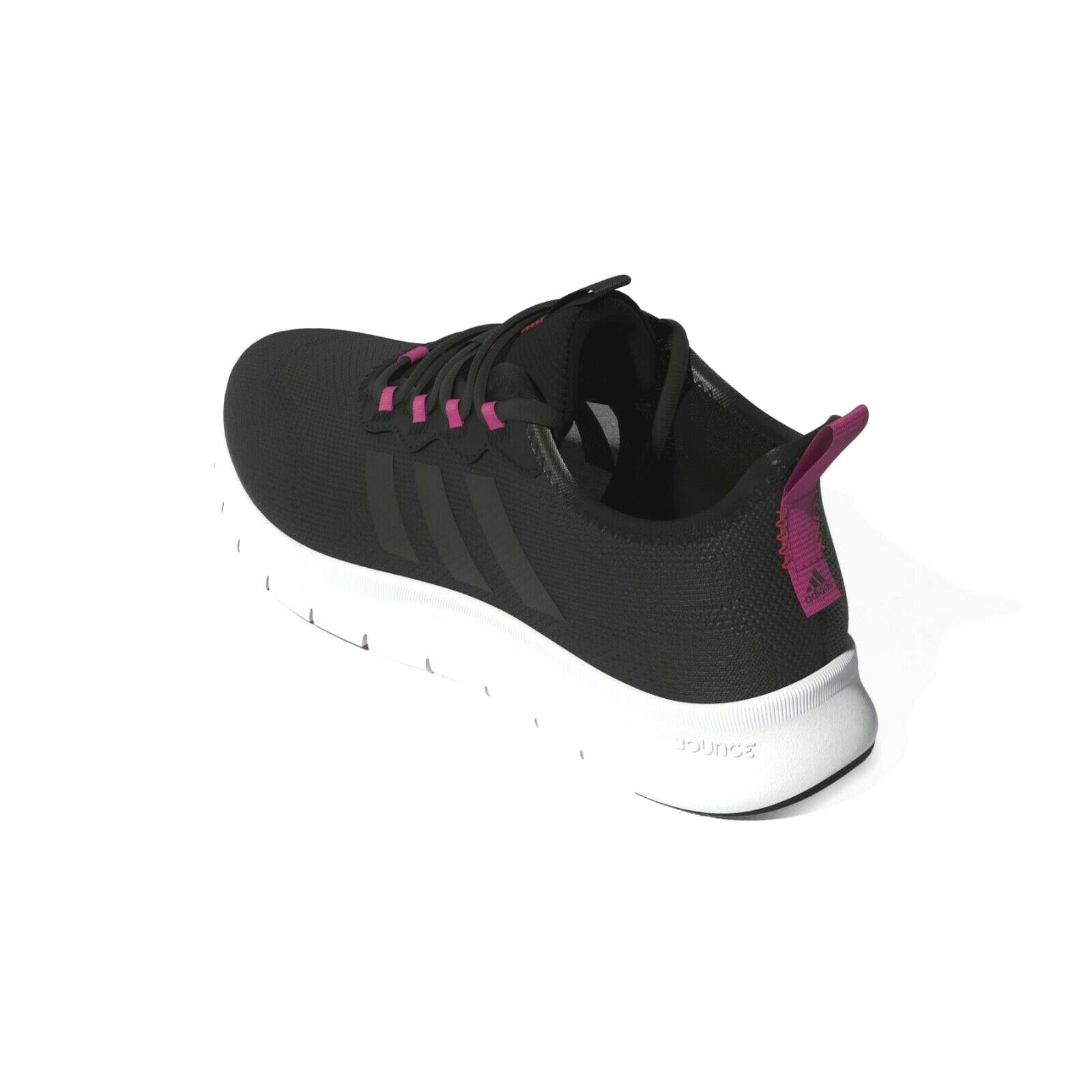 NIB WOMEN'S ADIDAS GZ9049 NARIO MOVE RUNNING BLACK/PINK/WHITE SHOES SNEAKERS
