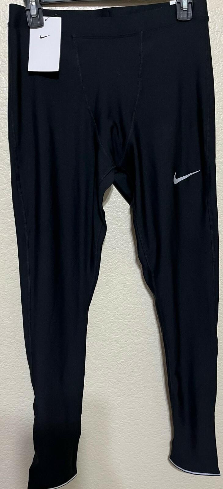 NWT Men's Nike DB4103 010 POWER RUNNING REFLECTIVE TIGHT FIT LEGGING PANT $60