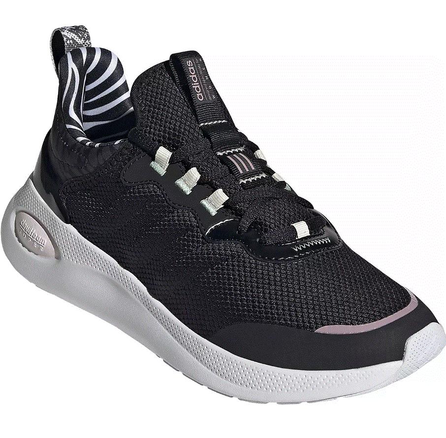 NIB WOMEN'S ADIDAS GY6101 PUREMOTION SUPER RUNNING BLACK/WHITE SHOES SNEAKERS