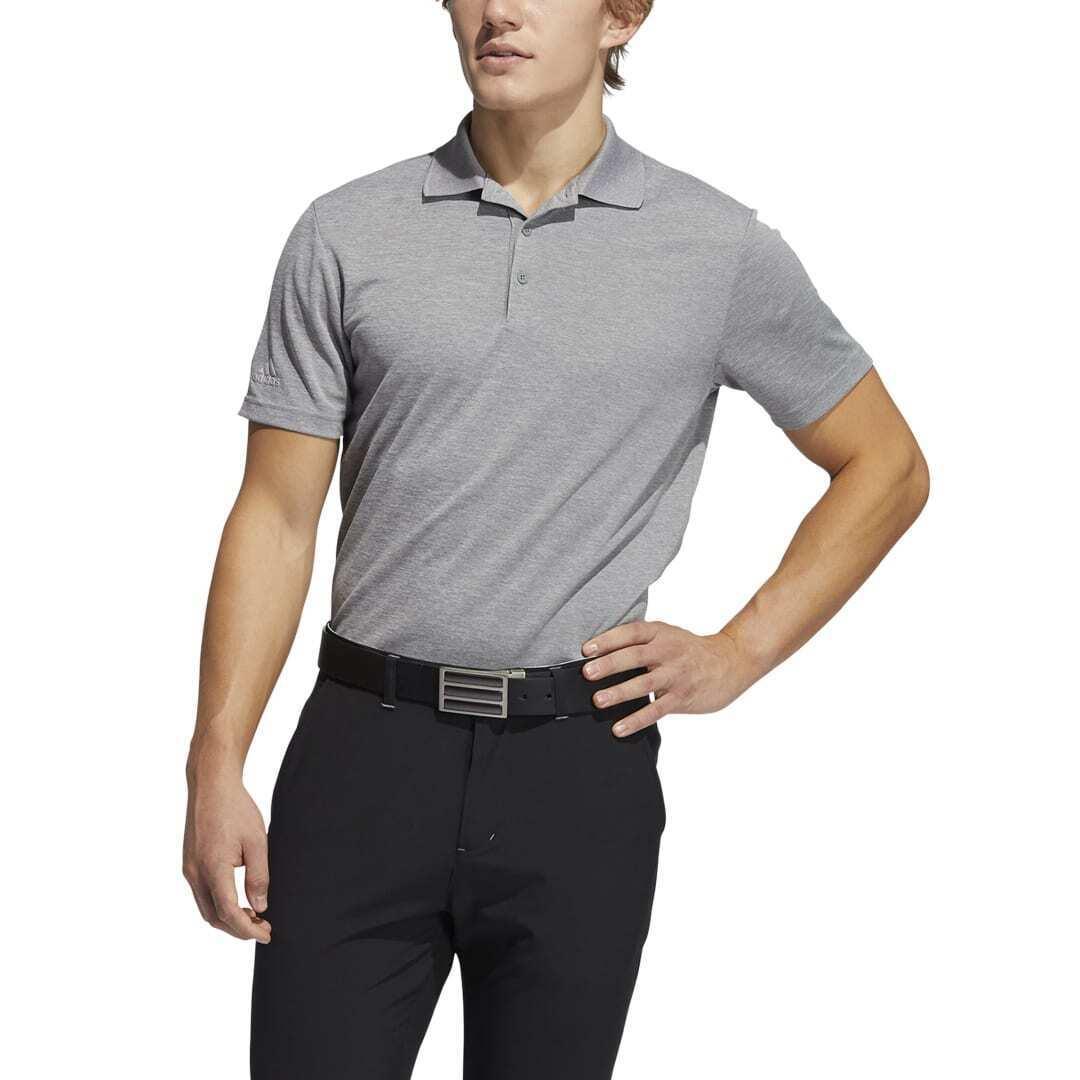 NWT MEN'S ADIDAS GQ3113 ADI PERFORMANCE GREY ULTRSOFT GOLF POLO TOP SHIRT $55