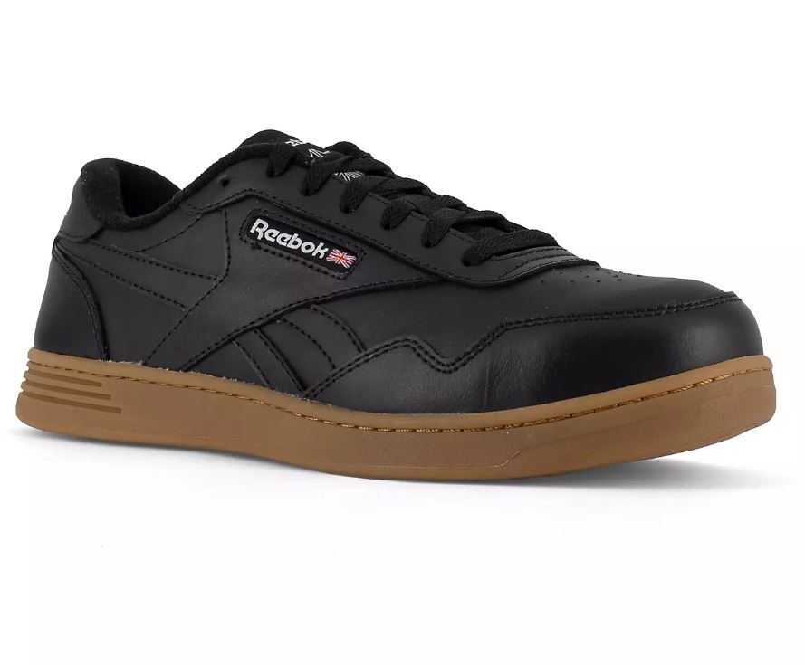NIB MEN'S REEBOK RB4154 CLUB MEMT WORK BLACK COMP. TOE SR EH XTR LOW SHOES $110