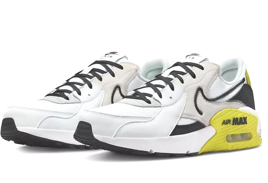 NIB MEN'S NIKE DZ0795 101 AIR MAX EXCEE WHITE/BLACK/VOLT SHOES SNEAKERS $110