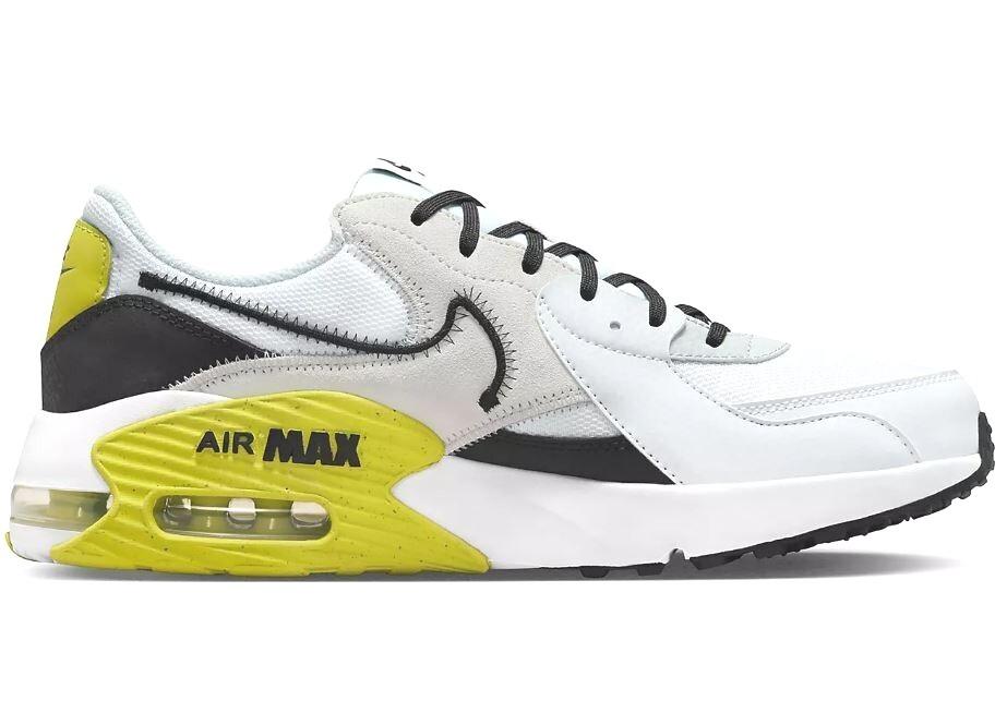 NIB MEN'S NIKE DZ0795 101 AIR MAX EXCEE WHITE/BLACK/VOLT SHOES SNEAKERS $110