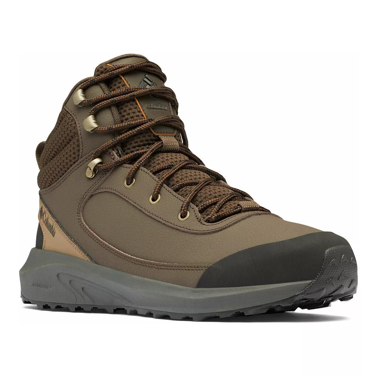 NIB COLUMBIA 1987041-231 MEN'S TRAILSTORM PEAK MID WATER-RESISTANT BROWN BOOT