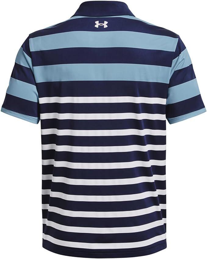 NWT MEN'S UNDER ARMOUR 1378676 413 PLAYOFF 3.0 STRIPE GOLF POLO TOP SHIRT $70