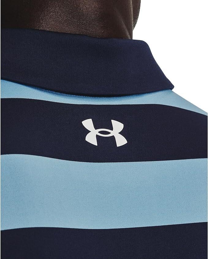 NWT MEN'S UNDER ARMOUR 1378676 413 PLAYOFF 3.0 STRIPE GOLF POLO TOP SHIRT $70