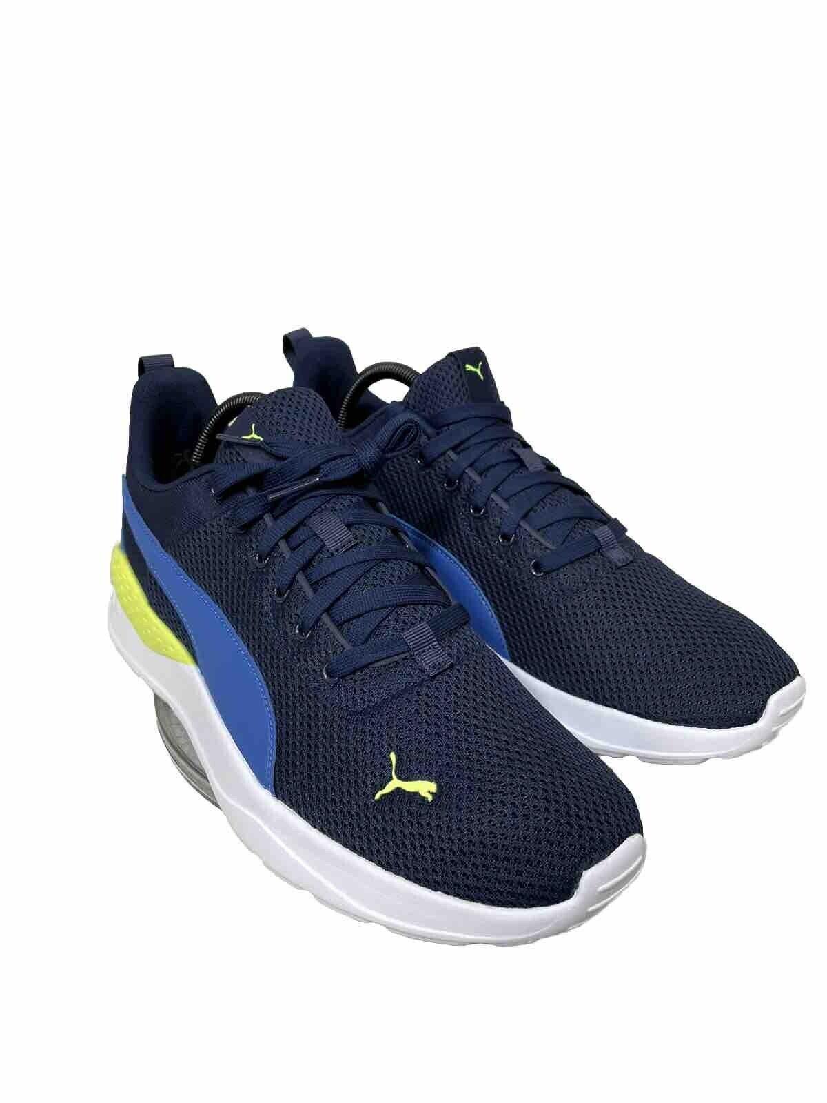 NIB MEN PUMA 371128 -23 ANZARUN LITE NAVY/BLUE/WHITE RUNNING SHOES SNEAKERS