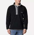 NWT MEN'S COLUMBIA 1889851 012 HELVETIA HALF SNAP FLEECE BLACK/WHITE JACKET $85