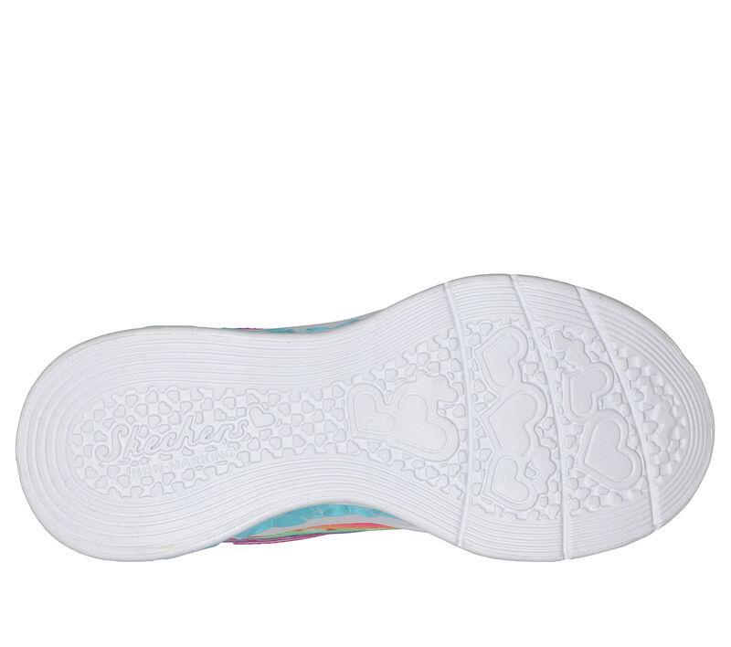 NIB KIDS GIRL SKECHERS 302314L/TQMT LIGHTS L FLUTTER HEART LIGHTS LOVE WILD SHOE