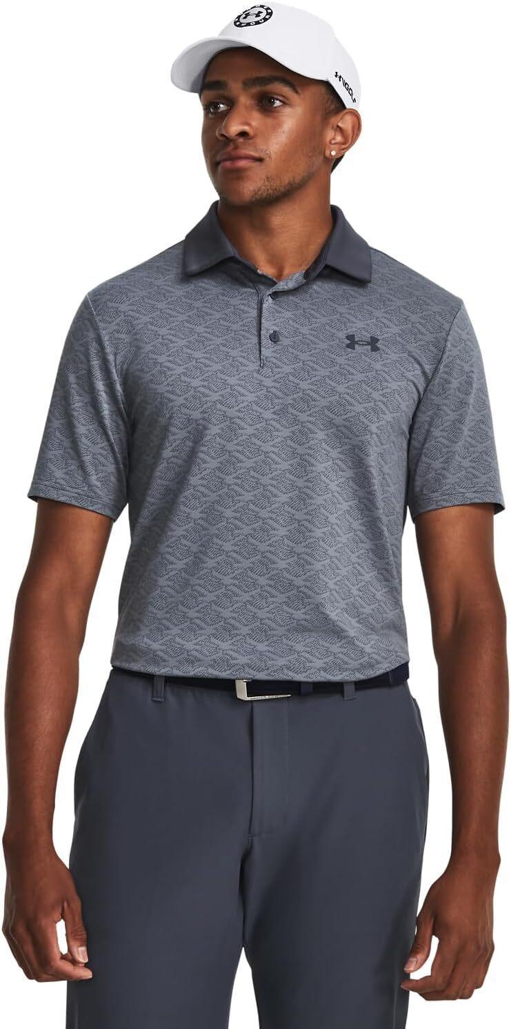 NWT MEN'S UNDER ARMOUR 1379726 044 PLAYOFF BIRDIE JACQ GOLF POLO TOP SHIRT $70