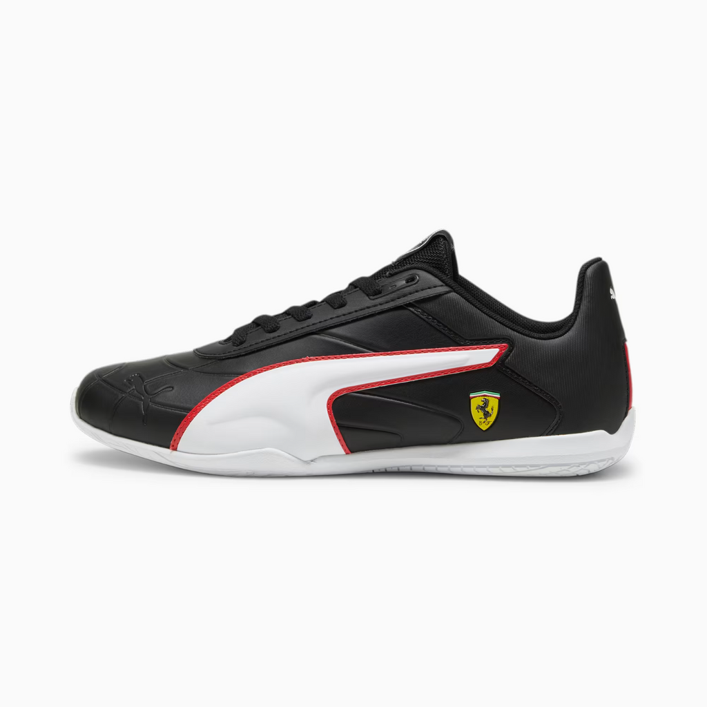 NIB MENS PUMA 308058 01 FERRARI TUNE CAT SHOES SNEAKERS BLACK/RED/WHITE $110