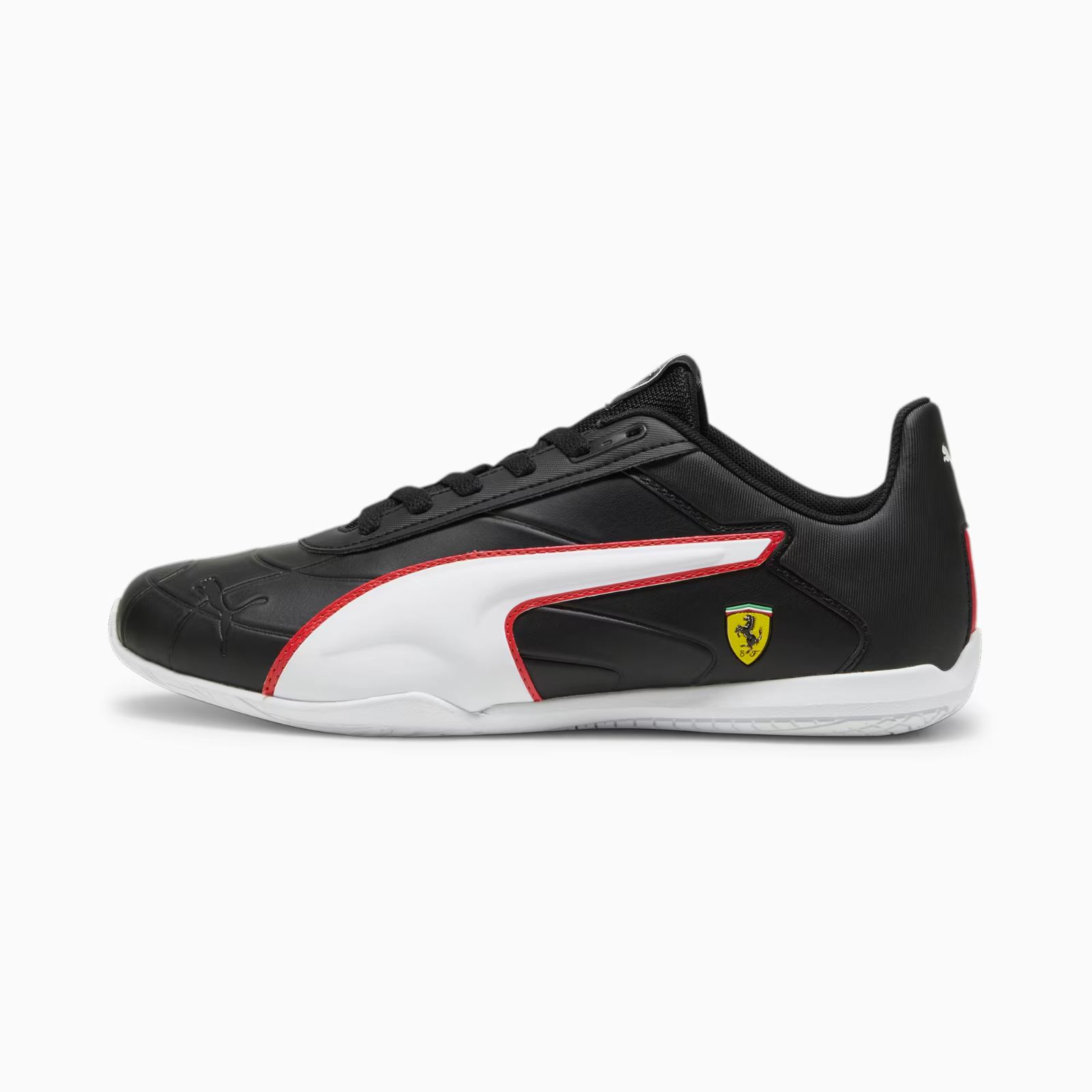 NIB MENS PUMA 308058 01 FERRARI TUNE CAT SHOES SNEAKERS BLACK/RED/WHITE $110