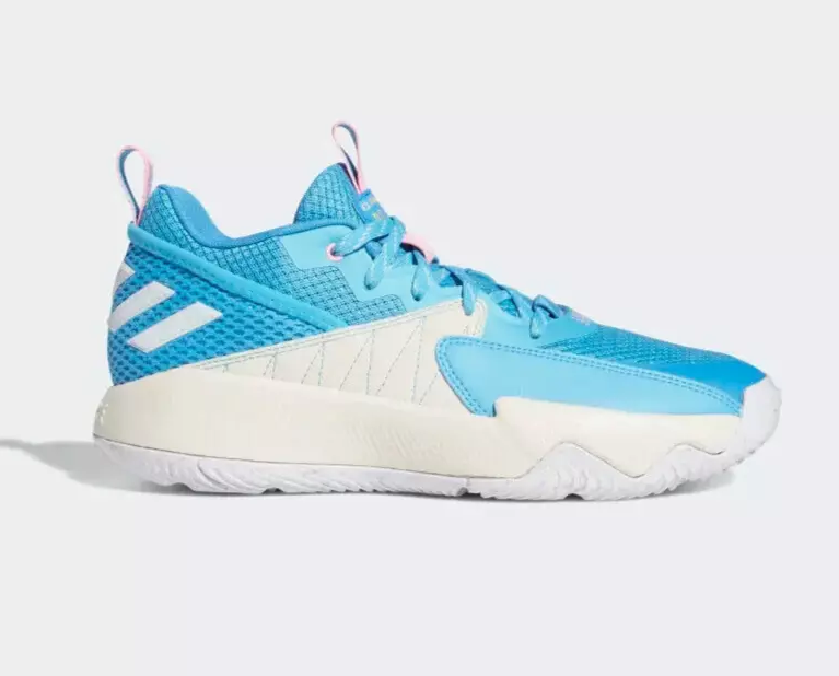 NIB ADULT ADIDAS GV9587 DAME CERTIFIED BASKETBALL WHITE/RED/BLACK SHOES SNEAKERS