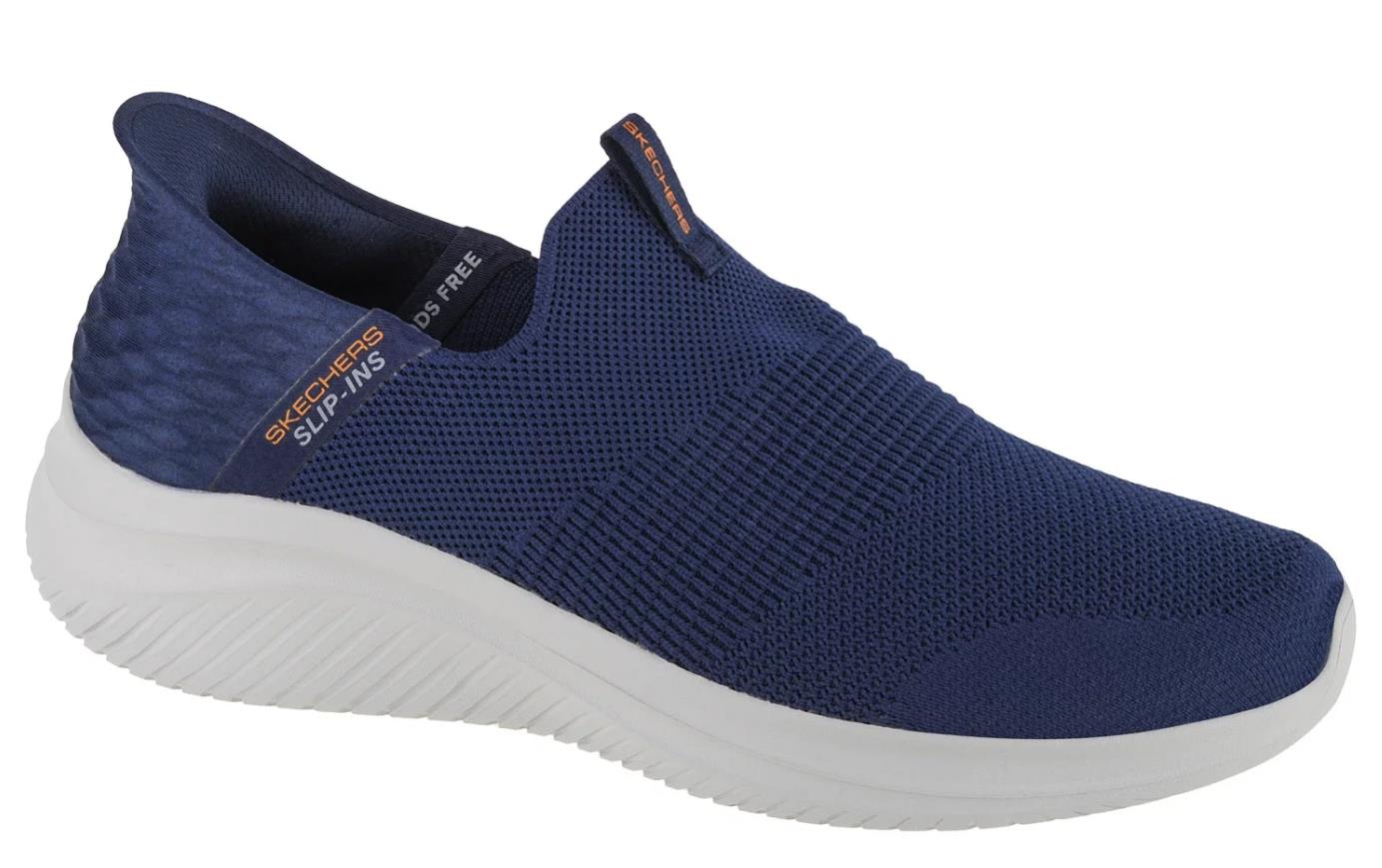 NIB MEN'S SKECHERS 232450/NVY ULTRA FLEX 3.0 SMOOTH STEP SLIP-ON NAVY SHOES $90