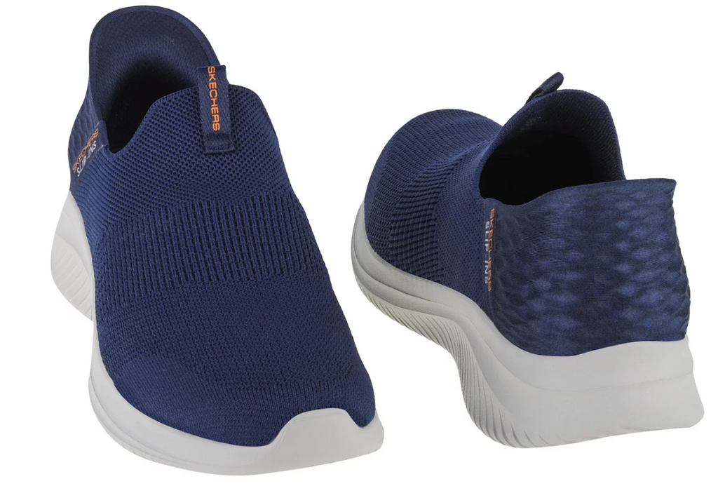 NIB MEN'S SKECHERS 232450/NVY ULTRA FLEX 3.0 SMOOTH STEP SLIP-ON NAVY SHOES $90