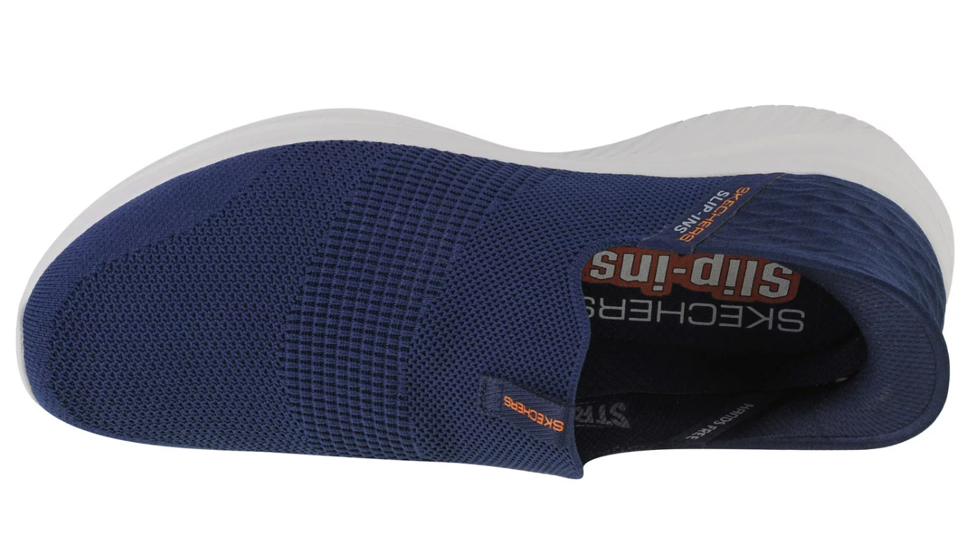 NIB MEN'S SKECHERS 232450/NVY ULTRA FLEX 3.0 SMOOTH STEP SLIP-ON NAVY SHOES $90