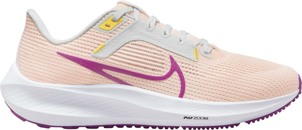 NIB WOMENS NIKE DV3854 800 ZOOM PEGASUS 40 GUAVA ICE/PURPLE SHOES SNEAKERS