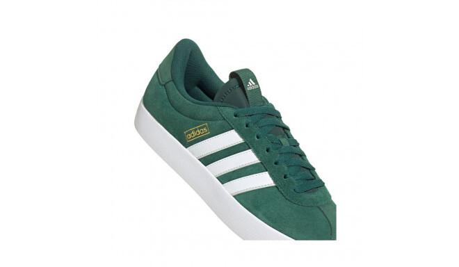 NIB MEN'S ADIDAS ID6284 VL COURT 3.0 SKATEBOARDING GREEN/WHITE SHOES SNEAKERS