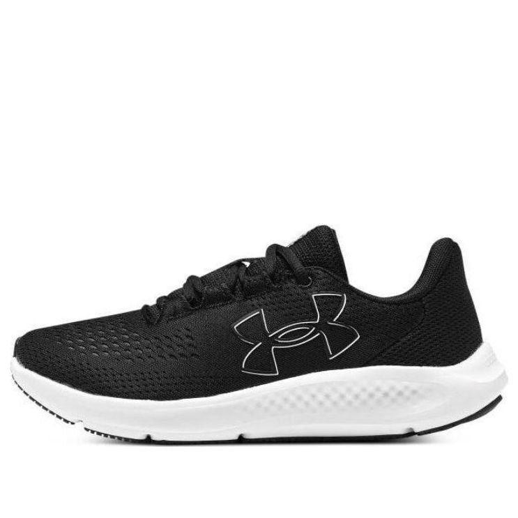 NIB Mens Under Armour 3026518 001 UA CHARGED PURSUIT 3 BL BLACK/WHITE SNEAKERS