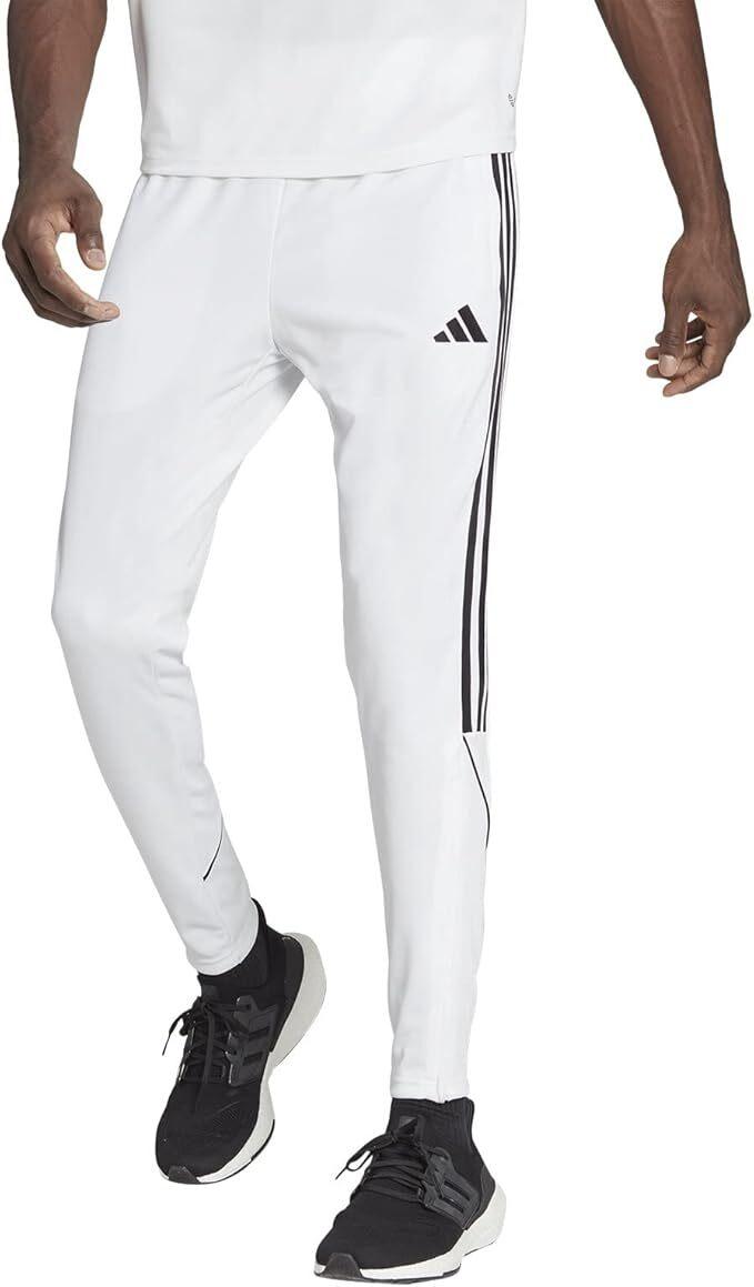 NWT Adidas HS3531 Men's Tiro 23 Track/Soccer WHITE/BLACK Training Pants