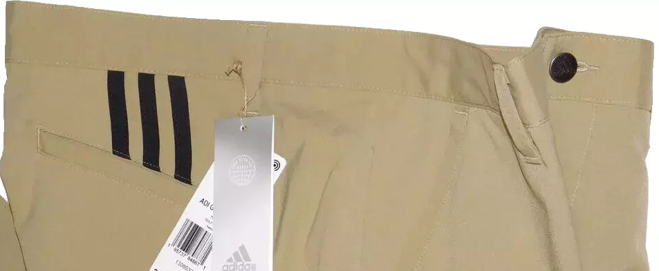 NWT MEN'S ADIDAS HG8842 ADI GOLF HEMP TAN STRECTCH PANTS $70