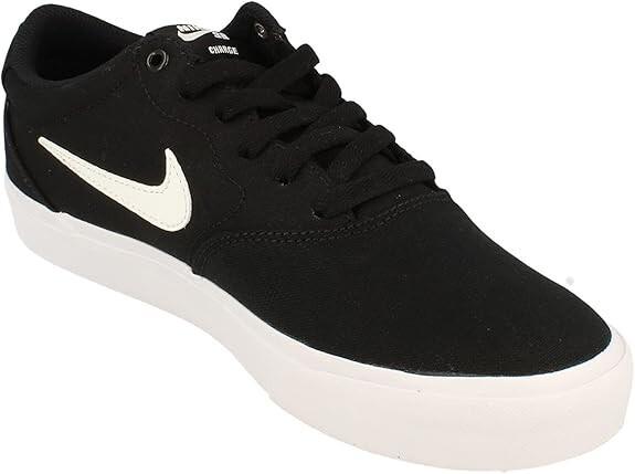 NIB MENS NIKE CD6279 002 NIKE SB CHARGE CNVS SKATEBOARDING BLACK/WHITE SHOES