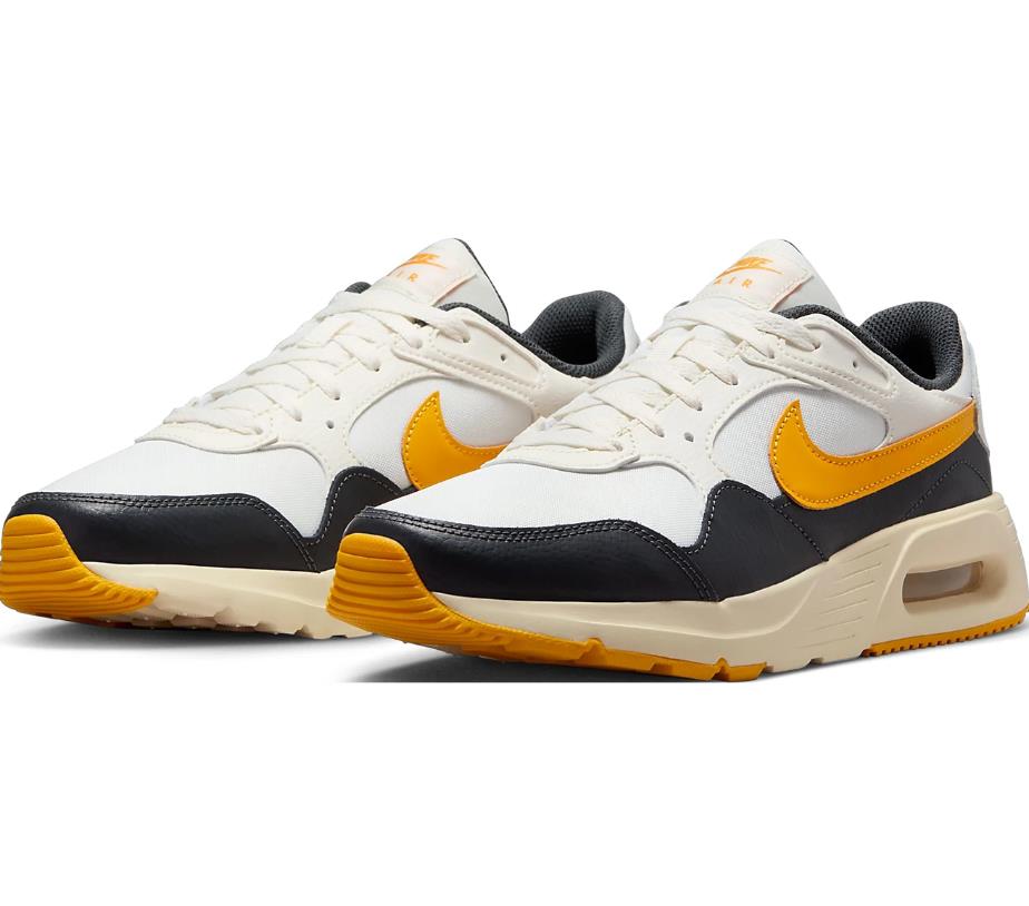 NIB MEN'S NIKE FQ0205 133 AIR MAX SC SAIL/UNIVERSITY GOLD CASUAL SHOES SNEAKERS