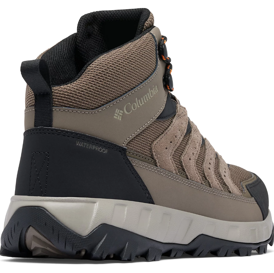 NIB COLUMBIA 2076861-255 MEN'S STRATA TRAIL MID WATERPROOF MUD/DESSERT SUN BOOT