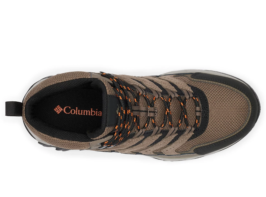 NIB COLUMBIA 2076861-255 MEN'S STRATA TRAIL MID WATERPROOF MUD/DESSERT SUN BOOT