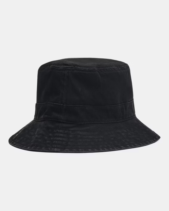 NWT MEN'S UNDER ARMOUR 1376704 SPORTSTYLE BLACK COTTON BUCKET HAT $30