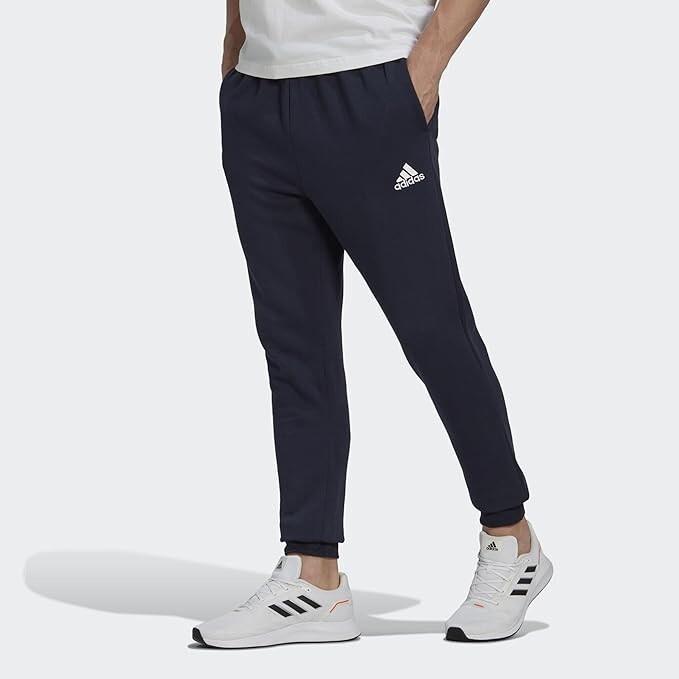 NWT MEN'S ADIDAS HL2231 M FLEECE COZY JOGGER LEGEND INK/WHITE PANTS $50