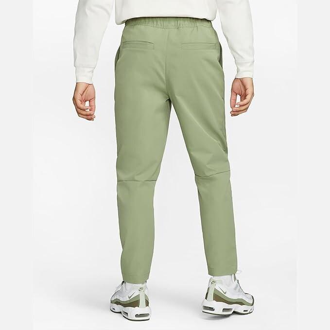 NWT Men's Nike DX0623 386 Sportswear Club Woven Tapered Joggers Oil Green $80