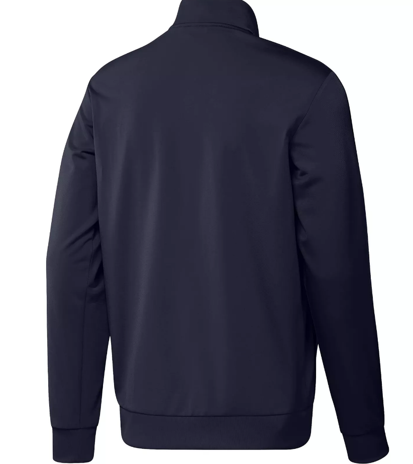 NWT MEN'S ADIDAS H46100 M 3- STRIPE FULL ZIP TRACK NAVY/WHITE TOP JACKET