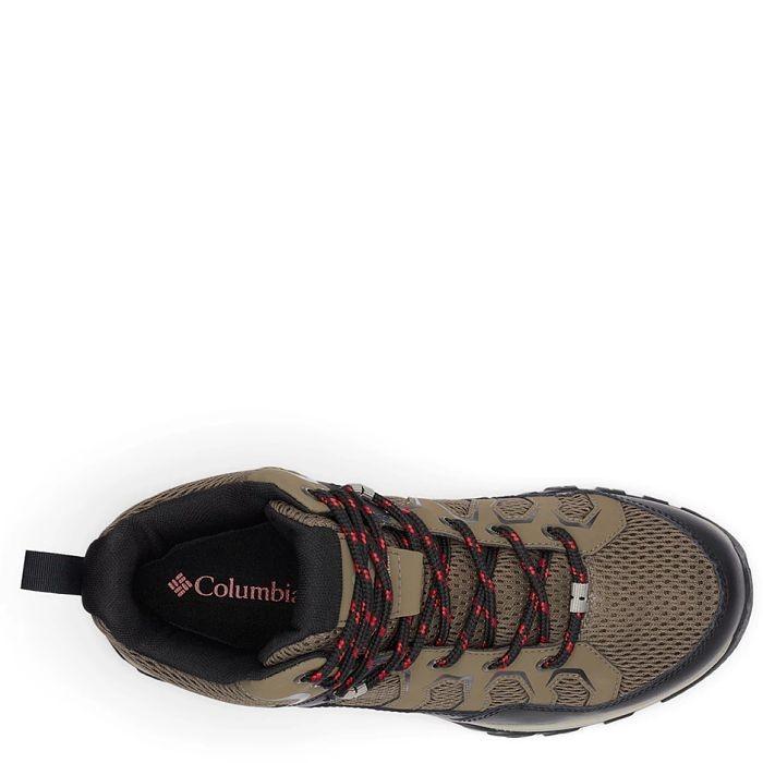 NIB COLUMBIA 2053201-255 MENS GRANITE TRAIL MID WP WATERPROOF MUD/BLACK BOOT