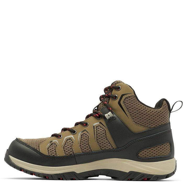 NIB COLUMBIA 2053201-255 MENS GRANITE TRAIL MID WP WATERPROOF MUD/BLACK BOOT