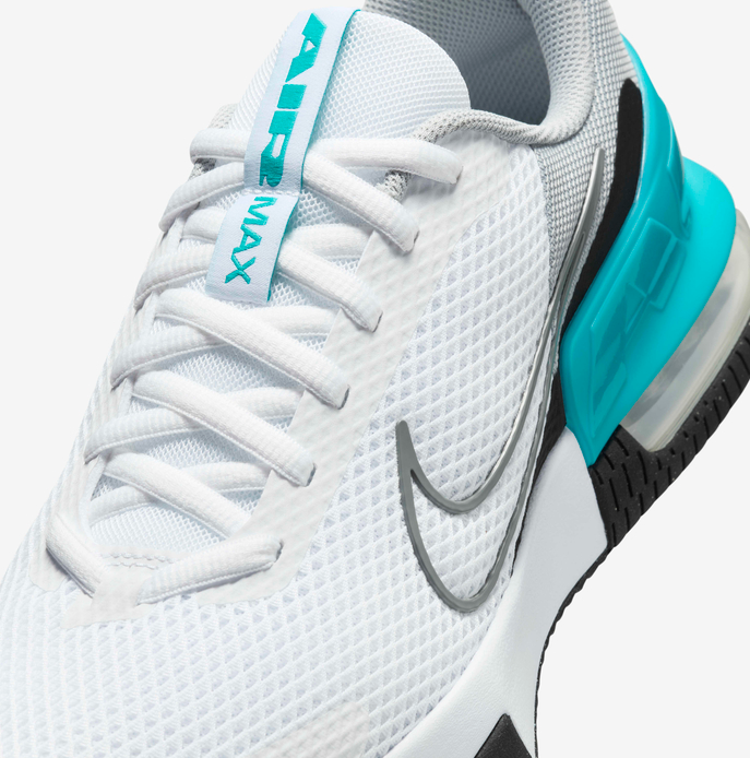 NIB MEN NIKE FQ1833 004 M AIR MAX ALPHA TRAINER 6 WHITE/GR RUNNING SHOE SNEAKERS