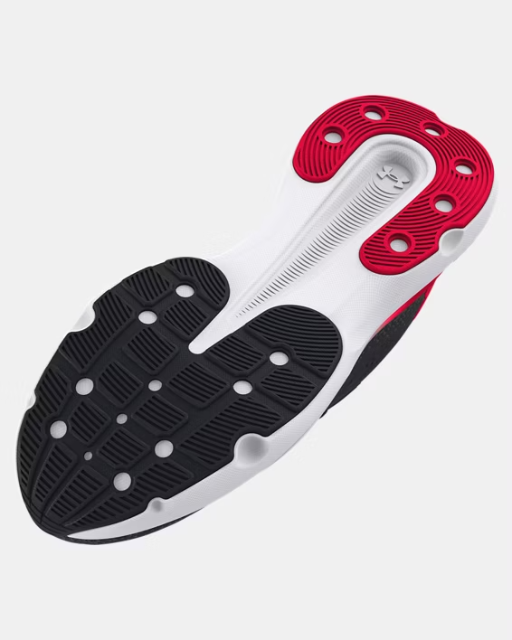 NIB MEN UNDER ARMOUR 3027523 004 UA INFINITE BLACK/GREY/RED SNEAKERS SHOES $120