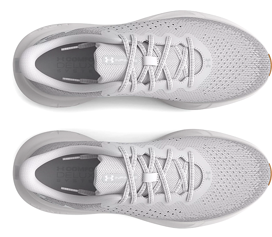 NIB MEN'S UNDER ARMOUR 3027523 107 UA INFINITE GREY/L GREY SNEAKERS SHOES $120