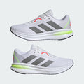 NIB MEN'S ADIDAS ID8759 GALAXY 7 RUNNING CLOUD WHITE/IRON/LEMON SHOES $80